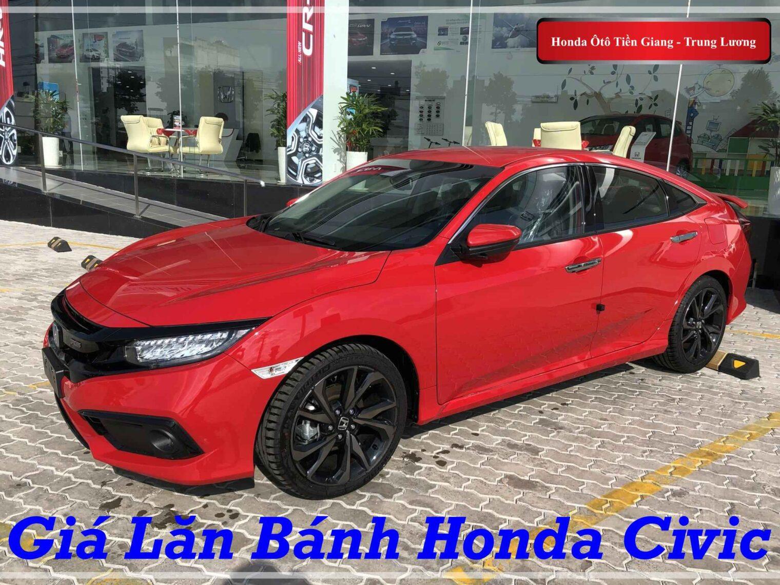 Giá Lăn Bánh Honda Civic 2020 tại Đại Lý Honda Ô tô Tiền Giang